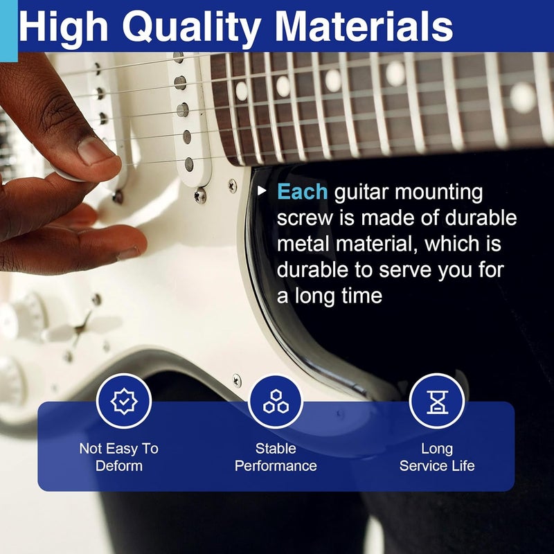 Usdrwam 3mm Electric Guitar Bass Pickguard Screws, for Fender Telecaster, Stratocaster, Jazzmaster, and Gibson Les Paul, SG, 100 Pcs - Image 5